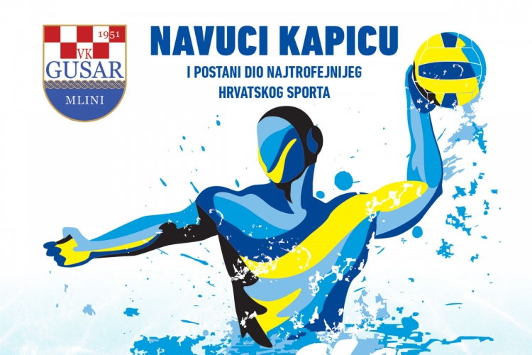Poziv na upis u &scaron;kolu vaterpola za djevojčice i dječake Vaterpolskog kluba Gusar