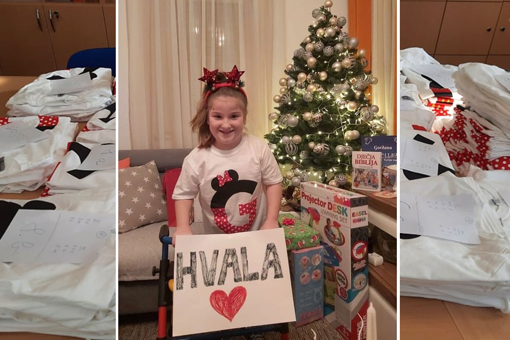 Za Gogin korak; Kupnjom majica učenici, roditelji i učitelji župske &scaron;kole prikupili 20.500 kuna