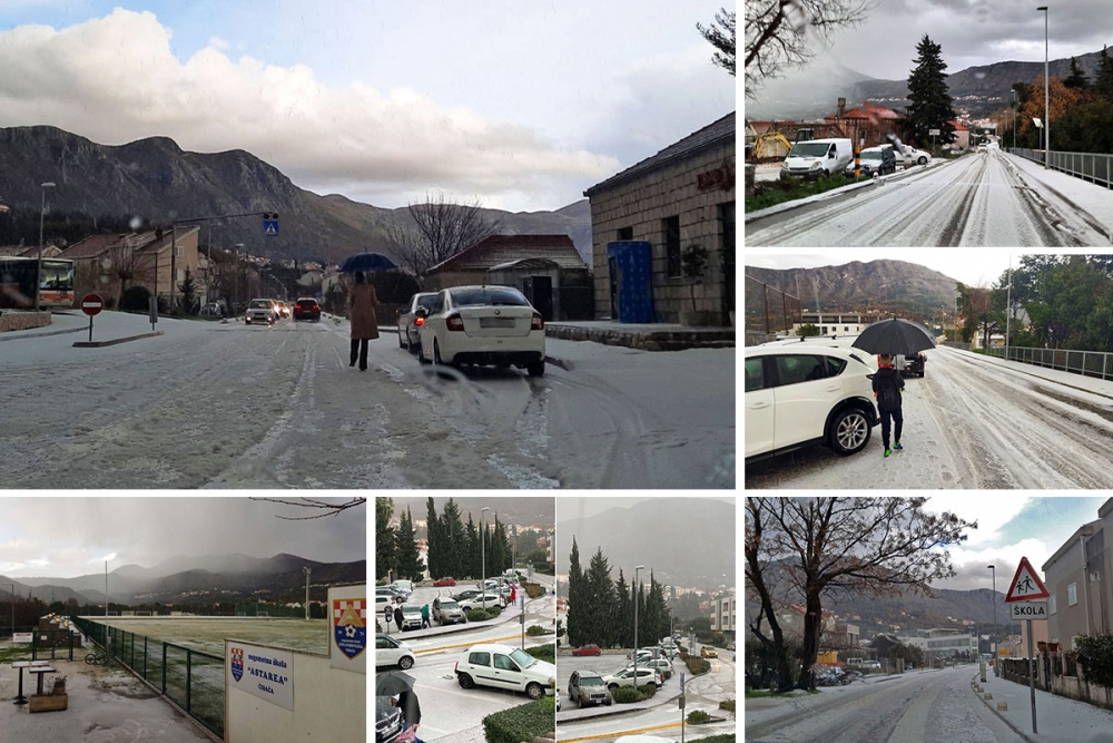 Grad zabijelio Župu, bijeli pokrivač od leda prekrio sredi&scaron;nji dio općine (FOTOGALERIJA / VIDEO)