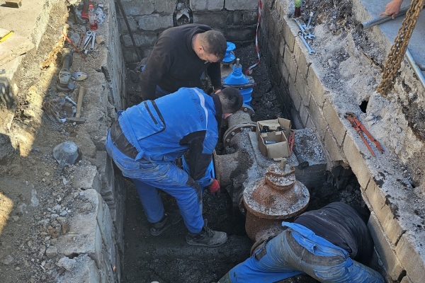 Rekonstruirano jo&scaron; jedno važno vodoopskrbno čvori&scaron;te, na križanju Ulice Pera Čingrije i Splitskog puta