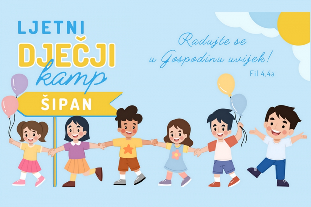 Ljetni dječji kamp Dubrovačke biskupije na &Scaron;ipanu za djecu od petog do osmog razreda