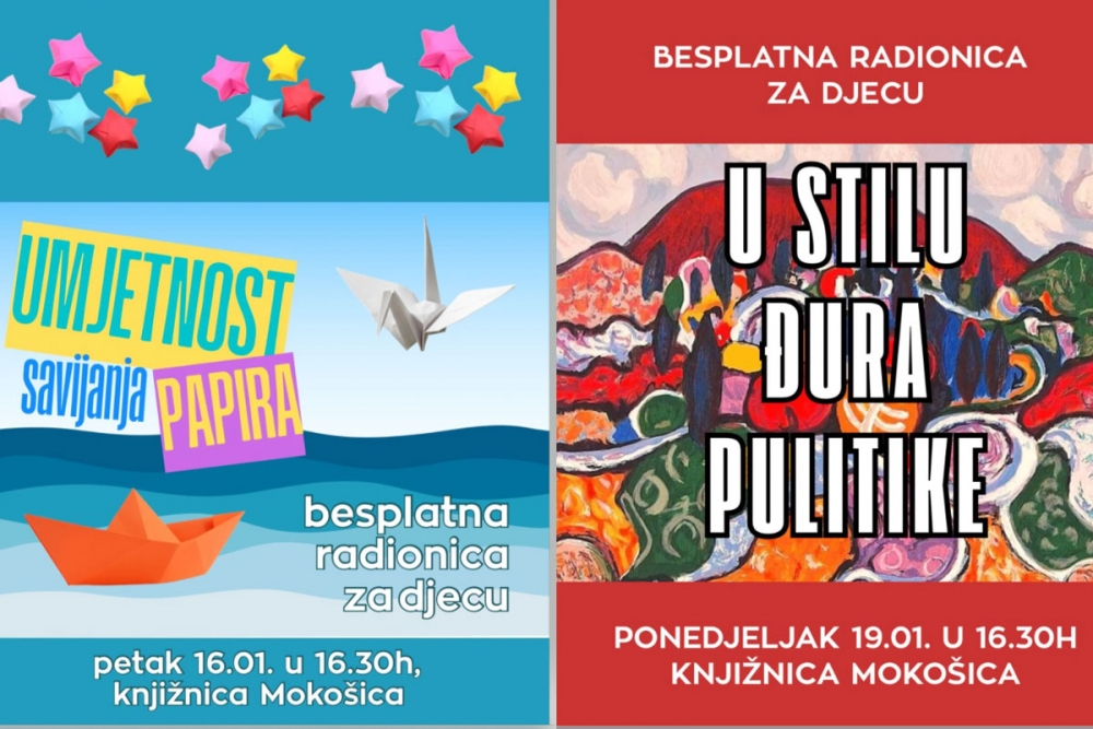 Dubrovačke knjižnice; Ciklus dječjih likovnih radionica s akademskom slikaricom Ivanom Gill&eacute;