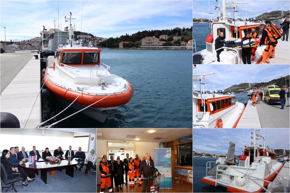 Stigla prva brodica nabavljena u sklopu projekta uspostave hitne pomorske medicinske službe