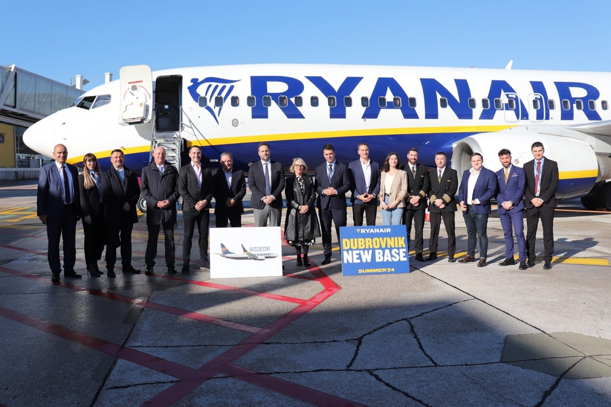 Ryanair u dubrovačkoj Zračnoj luci otvara bazu, od iduće godine uvodi 18 direktnih linija s Dubrovnikom