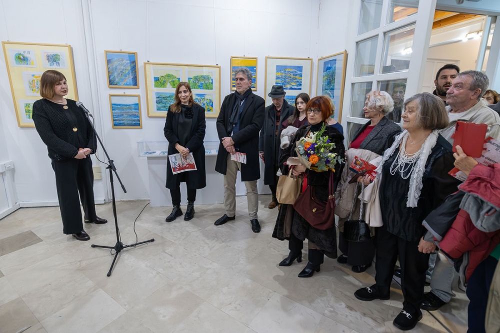 U prizemlju Narodne knjižnice otvorena izložba Srećka Matijevića &bdquo;Tragom slikarstva&ldquo;