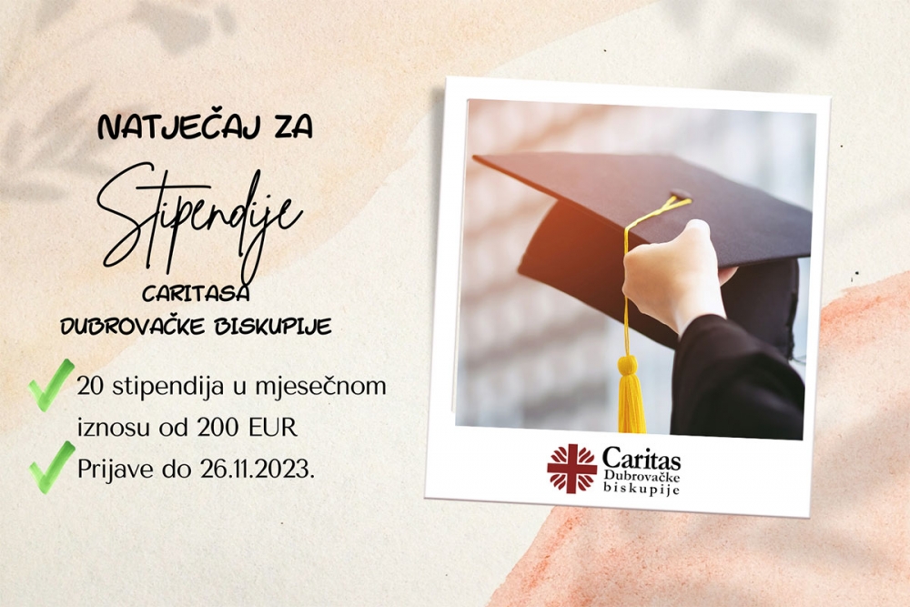 Biskupijski Caritas raspisao natječaj za stipendije studentima slabijeg imovnog stanja
