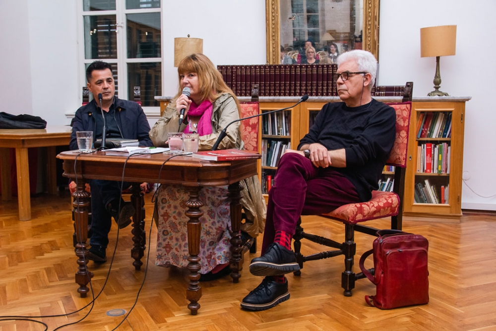 Davor Moja&scaron; i Stanko Krnjić na "Susretu riječi" koji se održao u Saloči od zrcala (FOTO)