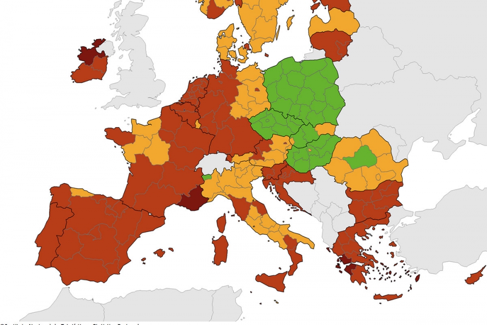 ECDC objavio novu koronakartu; "Pocrvenile" i jadranske županije, cijela Hrvatska u crvenoj zoni
