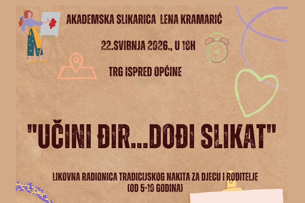"Tradicijski nakit na&scaron;e Župe" radionica pod vodstvom akademske slikarice Lena Kramarić