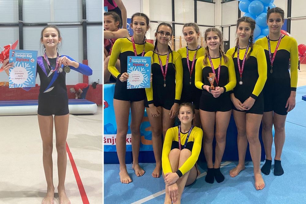 Mlade župske gimnastičarke ostvarile odlične rezultate na Tre&scaron;njić kupu u Zagrebu (FOTO)