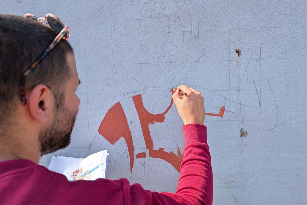 Učenici, umjetnost i ekologija u zajedničkoj priči: Cvijeto kao mural na O&Scaron; Gruda