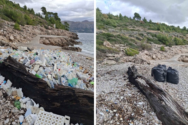 Djelatnici Komunalnog dru&scaron;tva očistili kuparske plaže od otpada pristiglog iz smjera Albanije