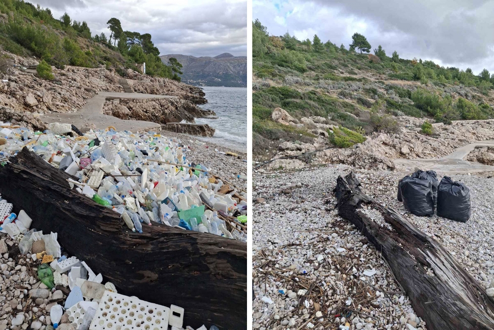 Djelatnici Komunalnog dru&scaron;tva očistili kuparske plaže od otpada pristiglog iz smjera Albanije