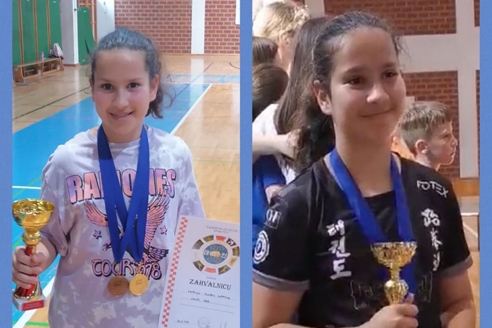 Laura Obad osvojila pehar za najbolju mlađu kadetkinju na taekwondo Kupu heroja u Vinkovcima