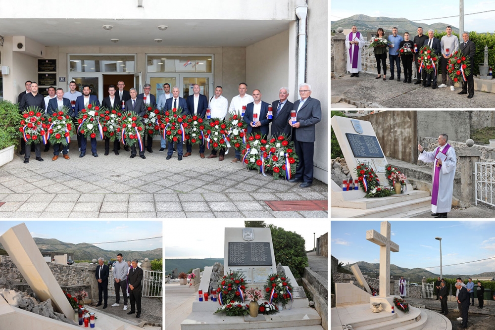 Dan općine; Položeni vijenci na spomen ploče braniteljima poginulim u Župi dubrovačkoj (FOTO)