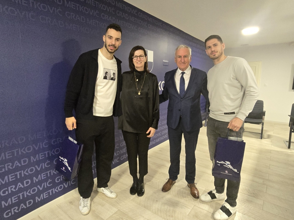 Župan Dobroslavić i gradonačelnik Metkovića Milan primili Zvonimira Srnu i Marina Jelinića