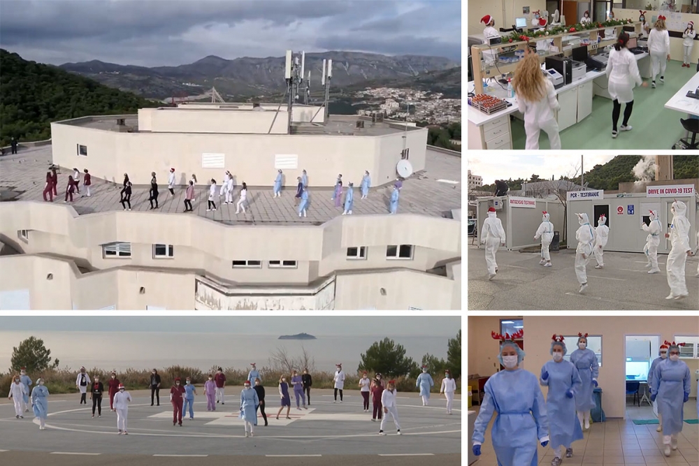 Rasplesani djelatnici Opće bolnice Dubrovnik u plesnom izazovu Jerusalema (VIDEO)