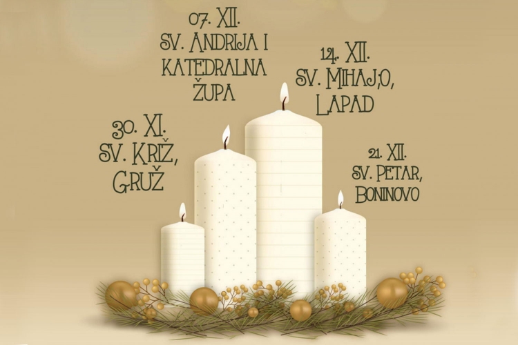 "Tvoje svijetlo daje mi nadu" - Program paljenja adventskih svijeća u Dubrovniku