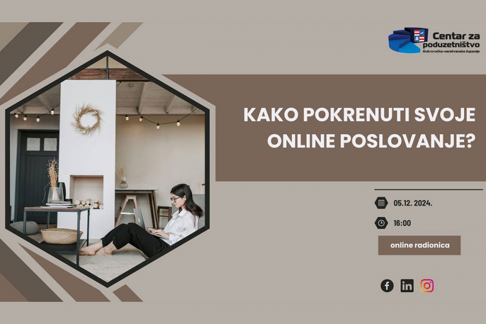 Prijavite se na besplatnu online radionicu "Kako pokrenuti svoje online poslovanje?"