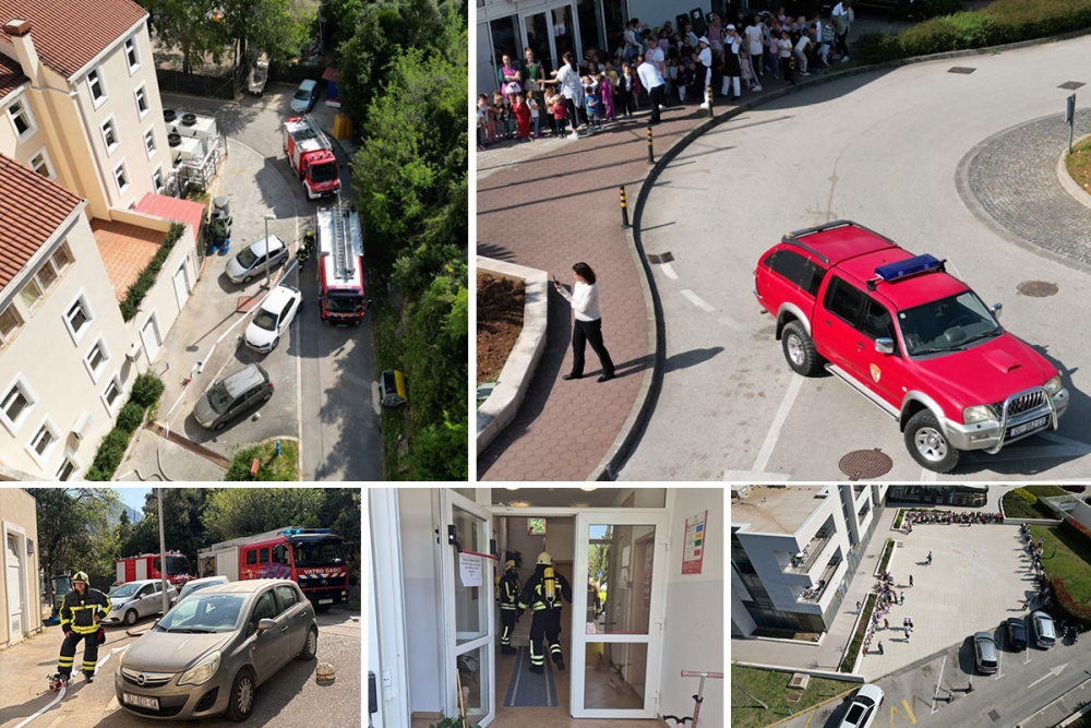 Održana vježba evakuacije prostorija Dječjeg vrtića i zgrade Općine Župa dubrovačka (FOTO)