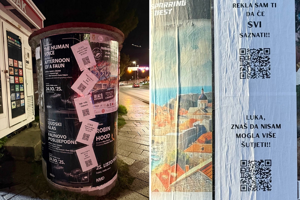 Neobični QR kodovi zalijepljeni po javnim povr&scaron;inama zaokupili pažnju na&scaron;ih sugrađana