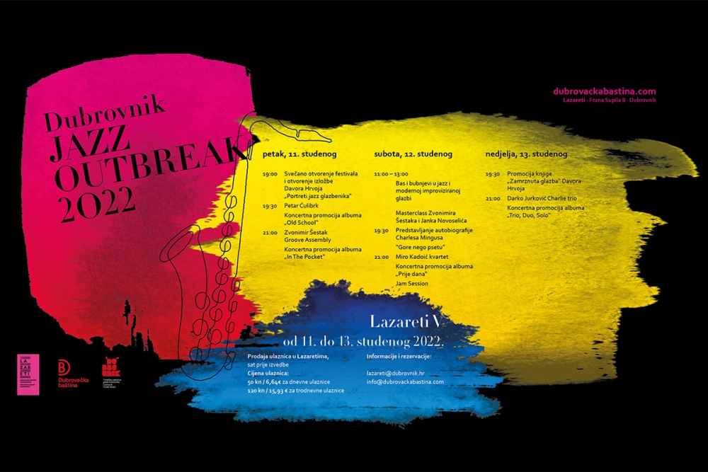 Dubrovnik Jazz Outbreak Festival se vraća u Lazarete nakon trogodi&scaron;nje pauze