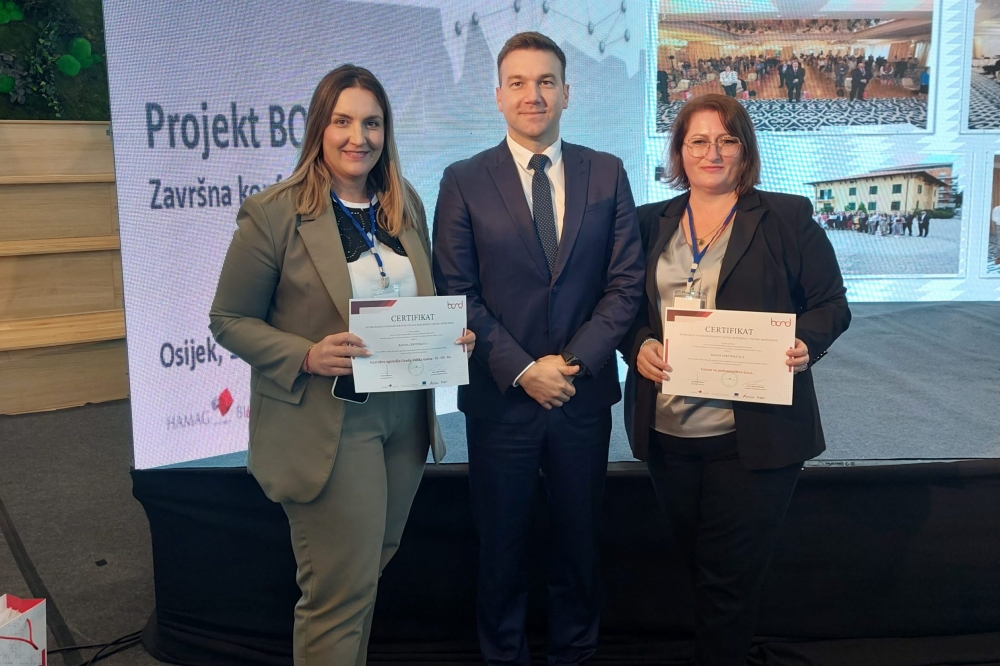 Centru za poduzetni&scaron;tvo Dubrovačko-neretvanske županije certifikat najvi&scaron;e razine