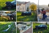 Krš i lom na Putu dr. A.Starčevića kod nove škole na Mljekari - Renault Kadjar izletio s ceste (FOTO)