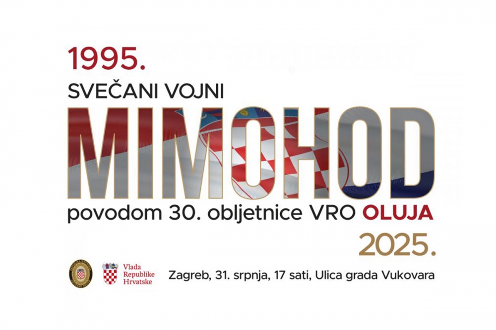 Svečani vojni mimohod u čast VRO &ldquo;Oluja&rdquo; - Zagreb,  Ulica grada Vukovara u 17 sati